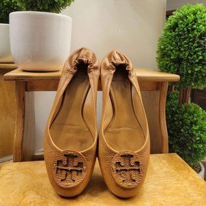 Tory Burch Leather Brown Ballerina Style Flats 9
